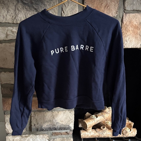 Pure Barre Tops - Pure Barre Navy Blue Sweatshirt